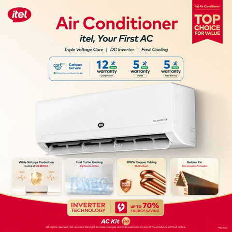 itel Inverter AC Split 1 ton (12,000 BTU) Price in Bangladesh